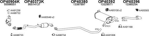 Veneporte 400666 - Система выпуска ОГ autosila-amz.com