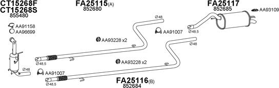 Veneporte 400607 - Система выпуска ОГ autosila-amz.com