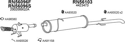 Veneporte 400635 - Система выпуска ОГ autosila-amz.com