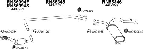 Veneporte 400631 - Система выпуска ОГ autosila-amz.com