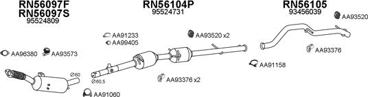 Veneporte 400638 - Система выпуска ОГ autosila-amz.com