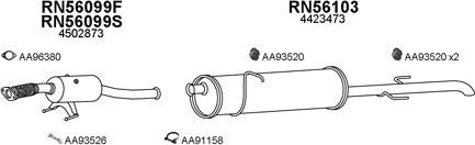 Veneporte 400637 - Система выпуска ОГ autosila-amz.com