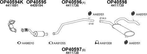 Veneporte 400184 - Система выпуска ОГ autosila-amz.com