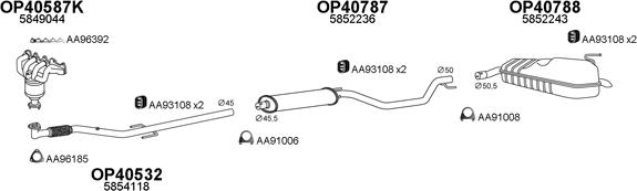 Veneporte 400395 - Система выпуска ОГ autosila-amz.com