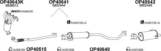 Veneporte 400284 - Система выпуска ОГ autosila-amz.com