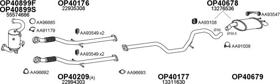 Veneporte 400703 - Система выпуска ОГ autosila-amz.com