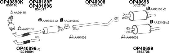 Veneporte 400726 - Система выпуска ОГ autosila-amz.com