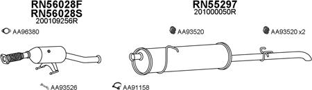 Veneporte 550681 - Система выпуска ОГ autosila-amz.com