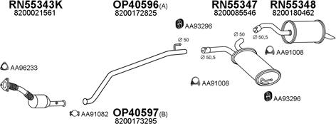 Veneporte 550635 - Система выпуска ОГ autosila-amz.com