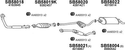 Veneporte 580009 - Система выпуска ОГ autosila-amz.com