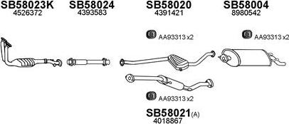 Veneporte 580002 - Система выпуска ОГ autosila-amz.com