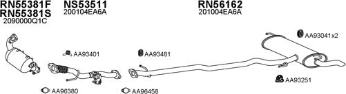 Veneporte 530304 - Система выпуска ОГ autosila-amz.com