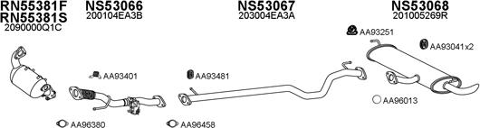 Veneporte 530302 - Система выпуска ОГ autosila-amz.com