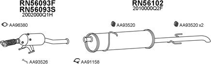 Veneporte 530251 - Система выпуска ОГ autosila-amz.com