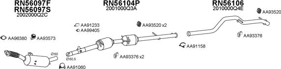 Veneporte 530264 - Система выпуска ОГ autosila-amz.com