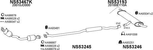 Veneporte 530261 - Система выпуска ОГ autosila-amz.com