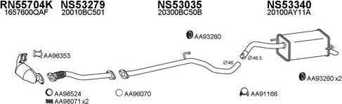 Veneporte 530211 - Система выпуска ОГ autosila-amz.com