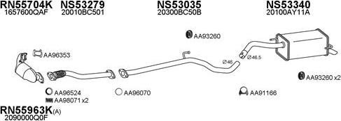 Veneporte 530212 - Система выпуска ОГ autosila-amz.com