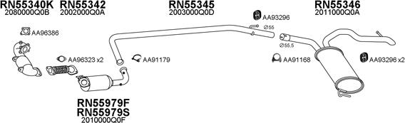 Veneporte 530217 - Система выпуска ОГ autosila-amz.com