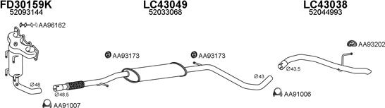 Veneporte 570025 - Система выпуска ОГ autosila-amz.com