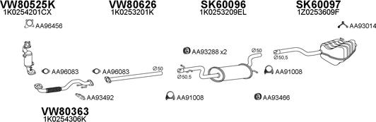 Veneporte 600140 - Система выпуска ОГ autosila-amz.com