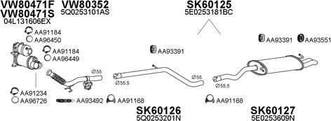 Veneporte 600161 - Система выпуска ОГ autosila-amz.com