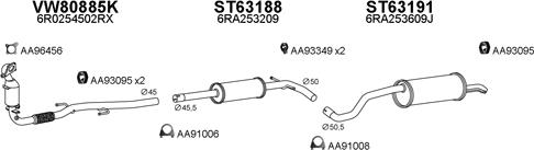 Veneporte 600176 - Система выпуска ОГ autosila-amz.com