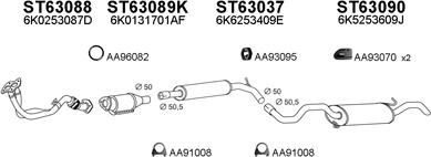 Veneporte 630022 - Система выпуска ОГ autosila-amz.com