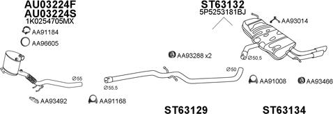 Veneporte 630176 - Система выпуска ОГ autosila-amz.com