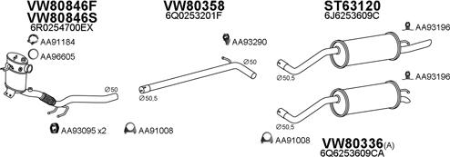 Veneporte 630300 - Система выпуска ОГ autosila-amz.com