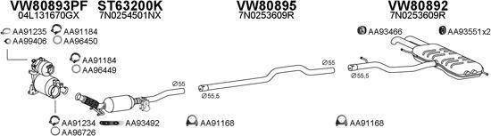 Veneporte 630339 - Система выпуска ОГ autosila-amz.com