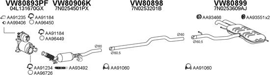 Veneporte 630334 - Система выпуска ОГ autosila-amz.com