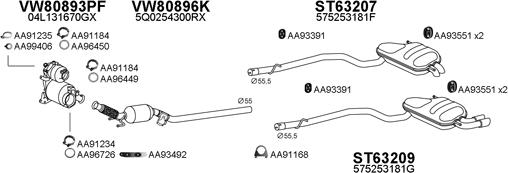 Veneporte 630331 - Система выпуска ОГ autosila-amz.com