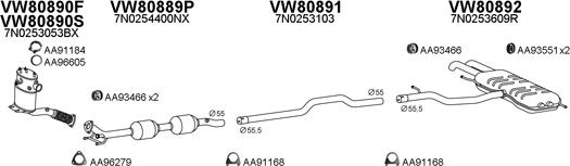 Veneporte 630329 - Система выпуска ОГ autosila-amz.com