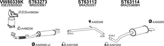 Veneporte 630294 - Система выпуска ОГ autosila-amz.com