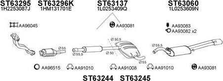 Veneporte 630213 - Система выпуска ОГ autosila-amz.com