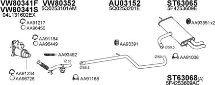 Veneporte 630285 - Система выпуска ОГ autosila-amz.com