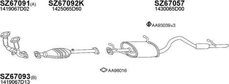 Veneporte 670047 - Система выпуска ОГ autosila-amz.com