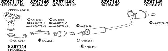 Veneporte 670080 - Система выпуска ОГ autosila-amz.com