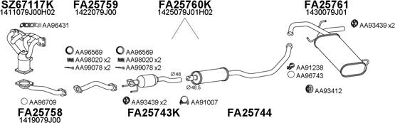 Veneporte 670077 - Система выпуска ОГ autosila-amz.com