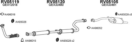 Veneporte 050044 - Система выпуска ОГ autosila-amz.com