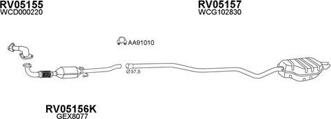 Veneporte 050019 - Система выпуска ОГ autosila-amz.com