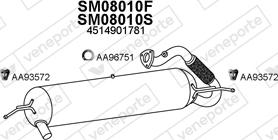 Veneporte 080011 - Система выпуска ОГ autosila-amz.com