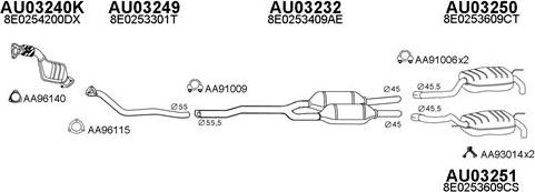 Veneporte 030050 - Система выпуска ОГ autosila-amz.com