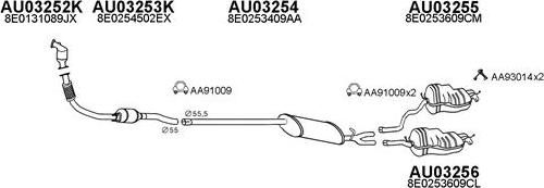 Veneporte 030051 - Система выпуска ОГ autosila-amz.com