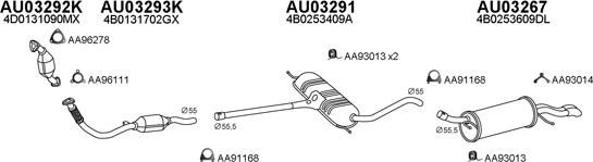 Veneporte 030074 - Система выпуска ОГ autosila-amz.com