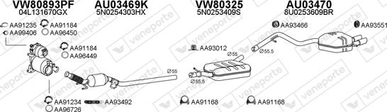 Veneporte 030321 - Система выпуска ОГ autosila-amz.com