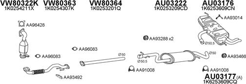 Veneporte 030240 - Система выпуска ОГ autosila-amz.com