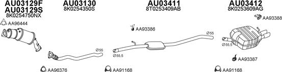 Veneporte 030248 - Система выпуска ОГ autosila-amz.com