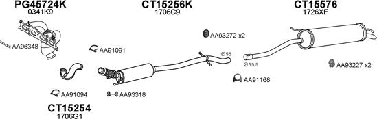 Veneporte 150575 - Система выпуска ОГ autosila-amz.com